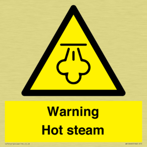 Warning Hot steam